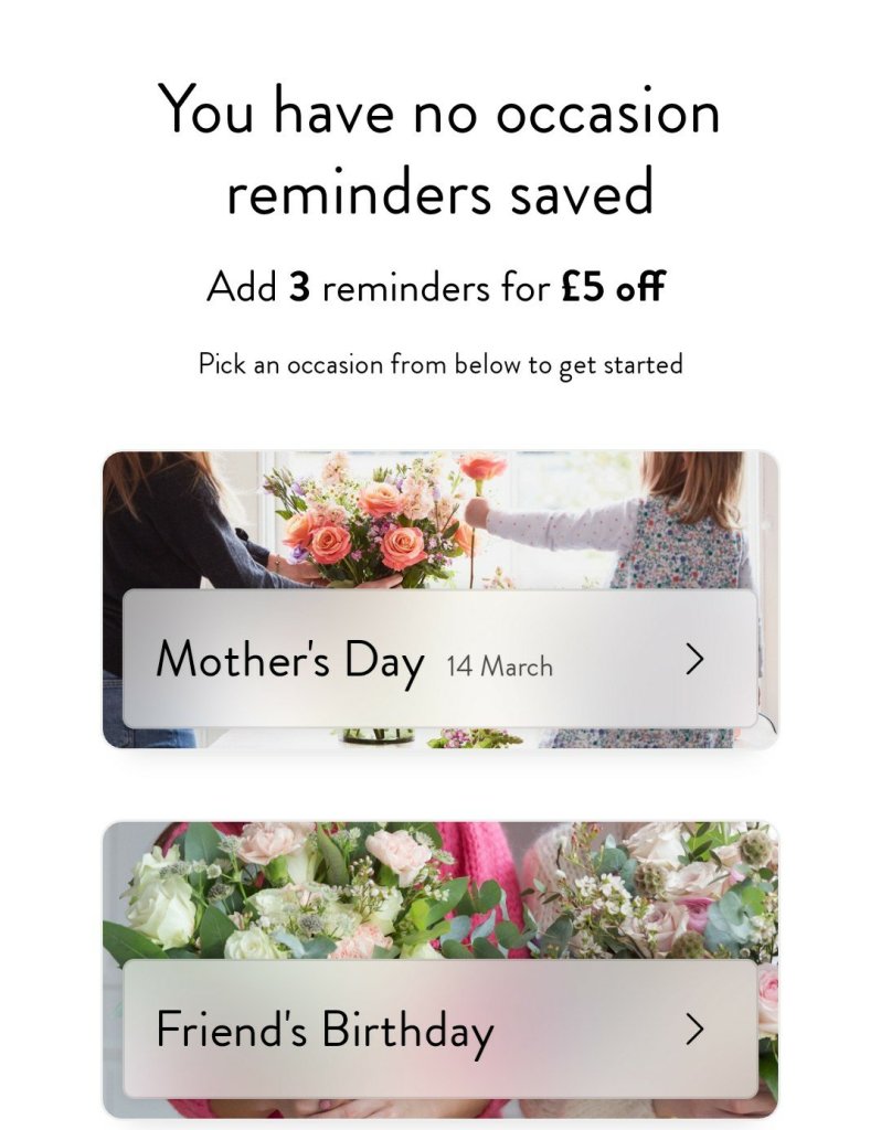 Bloom and Wild £5 off screenshot