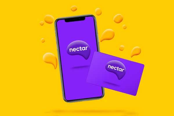 Image of a smartphone showing the Nectar logo